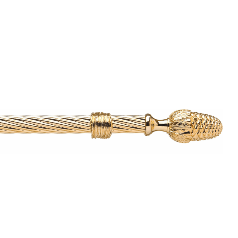Bastone per tende in ottone