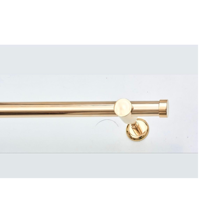 BASTONE IN OTTONE D.30 FINALE TAPPO